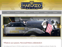 Tablet Screenshot of harwoodmotors.com